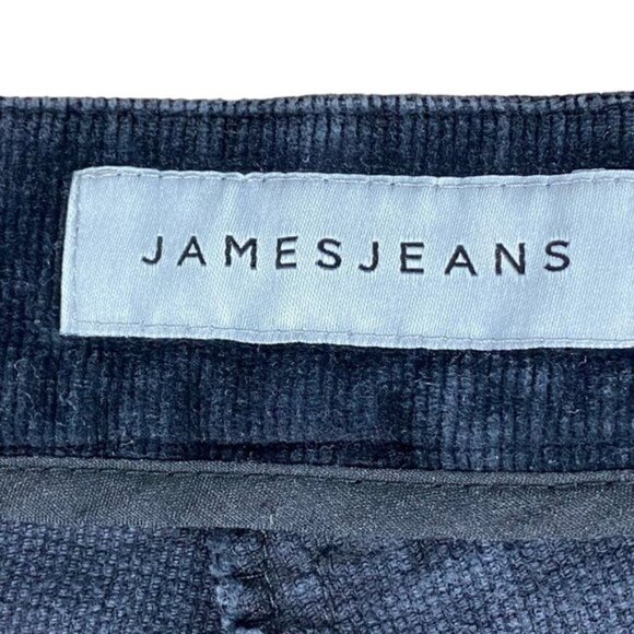 James Jeans Black Ebony Corduroy Boyfriend Cargo Pocket Utility Pant Joggers 26 - Picture 15 of 15